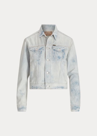 Women's Polo Ralph Lauren Bleached Trucker Denim Jacket | 287350SMG